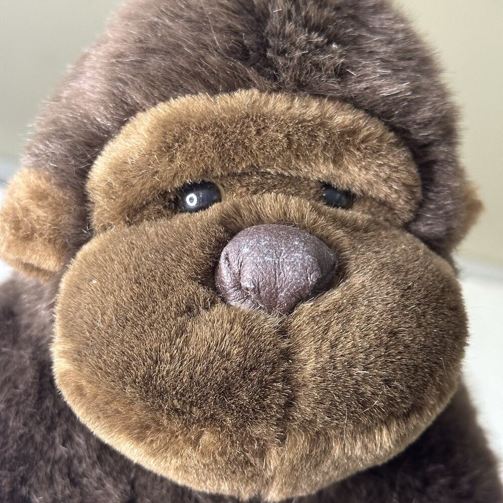 Vintage 80s Gorilla Riller Plush 12.5” Korea Brown Monkey Stuffed Animal Walmart - Picture 2 of 9